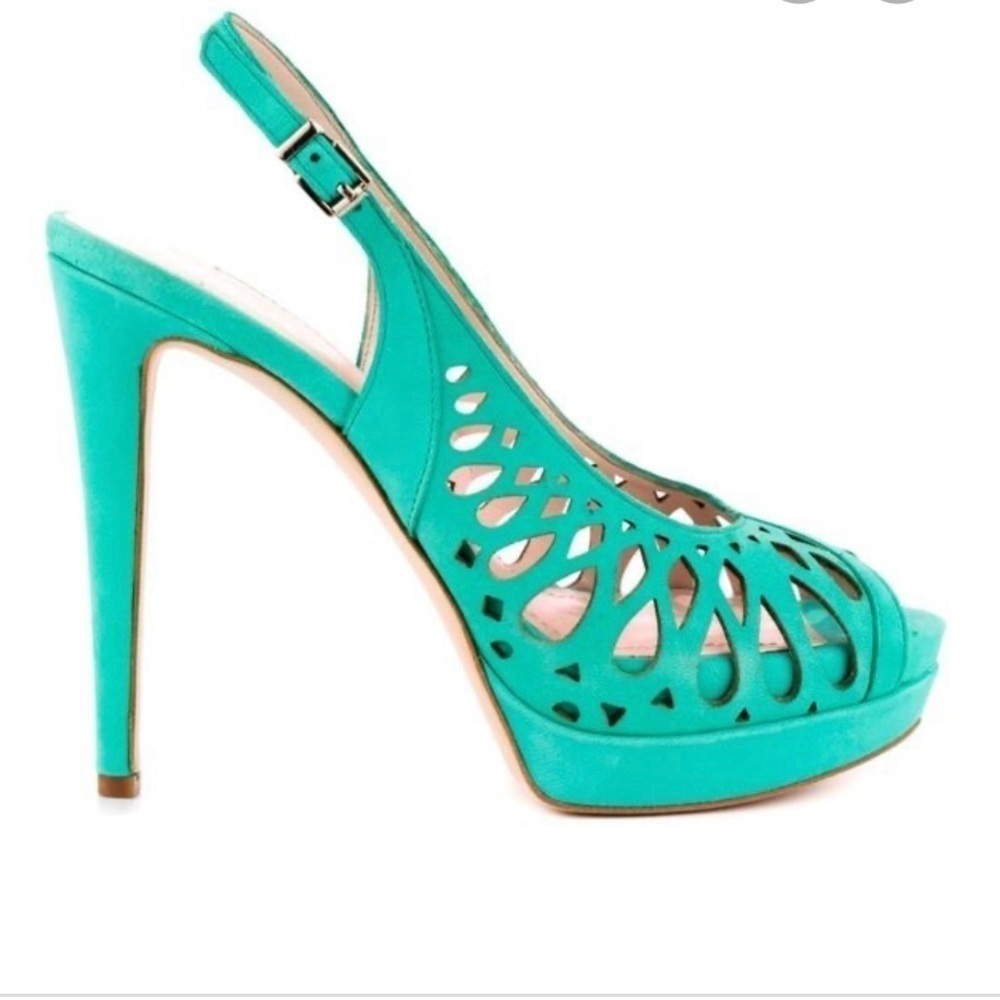 BCBGeneration Duncan Peep Toe Slingback Sz 9M